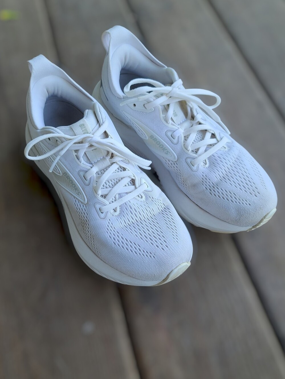 Brooks Glycerin 22 Womens Running Shoes White White Gray Size 8 M